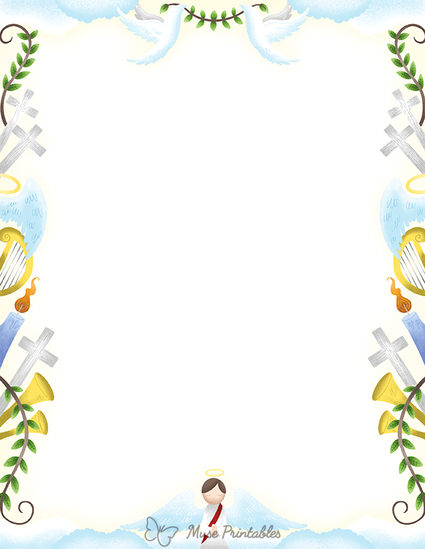 Printable Heaven Page Border