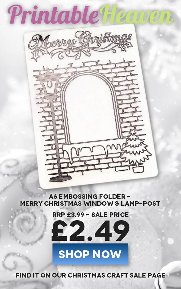 Printable Heaven: Merry Christmas embossing folder | Sale price ...