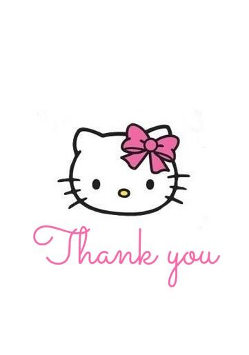 printable hello kitty thank you tags