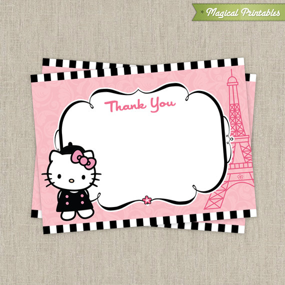 printable hello kitty thank you tags