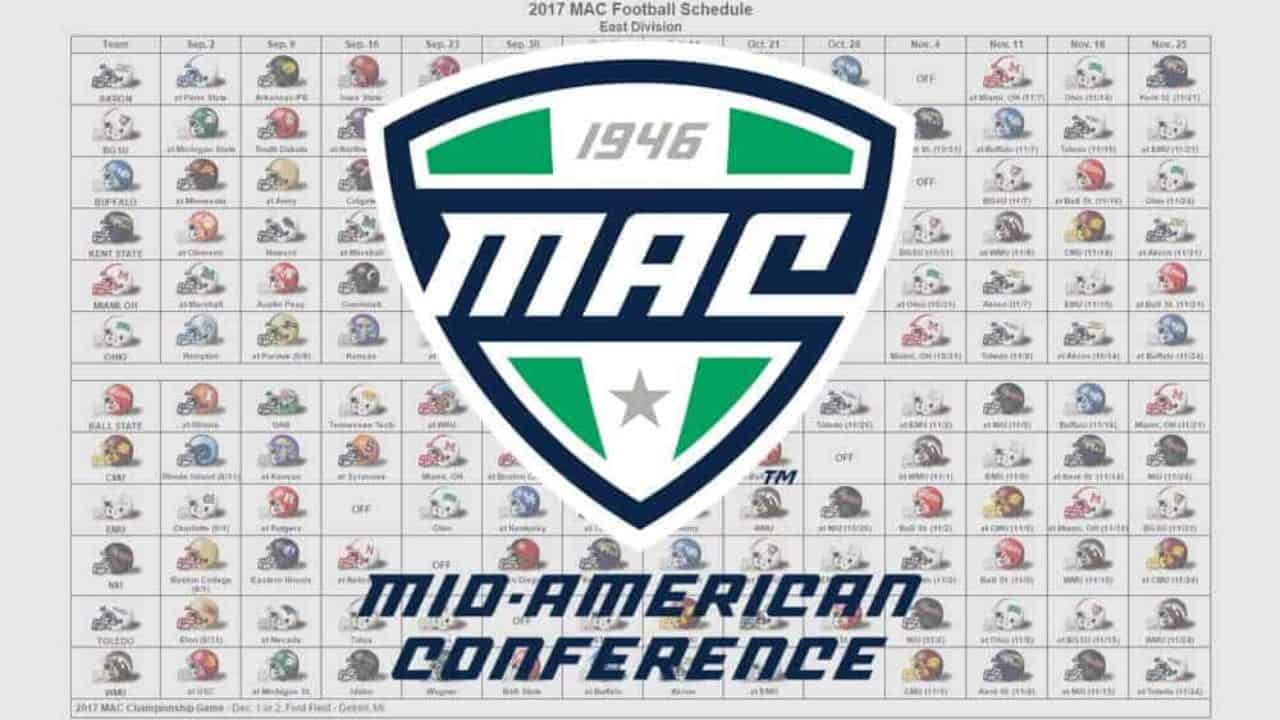 2017 MAC Football Helmet Schedule
