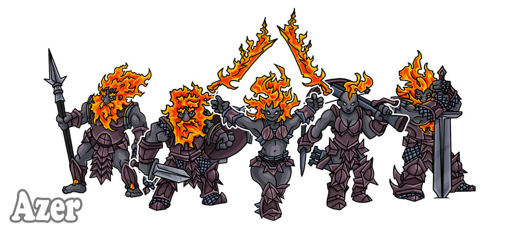 Azer Paper Miniatures by PrintableHeroes on DeviantArt