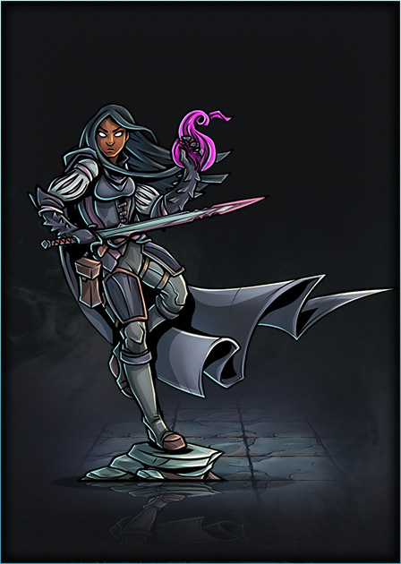Human - Hexblade - 01 mini (Printable Heroes, Patreon ...