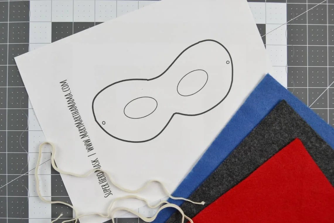 Free Super Hero Mask Template and Easy Tutorial - Mary Martha Mama