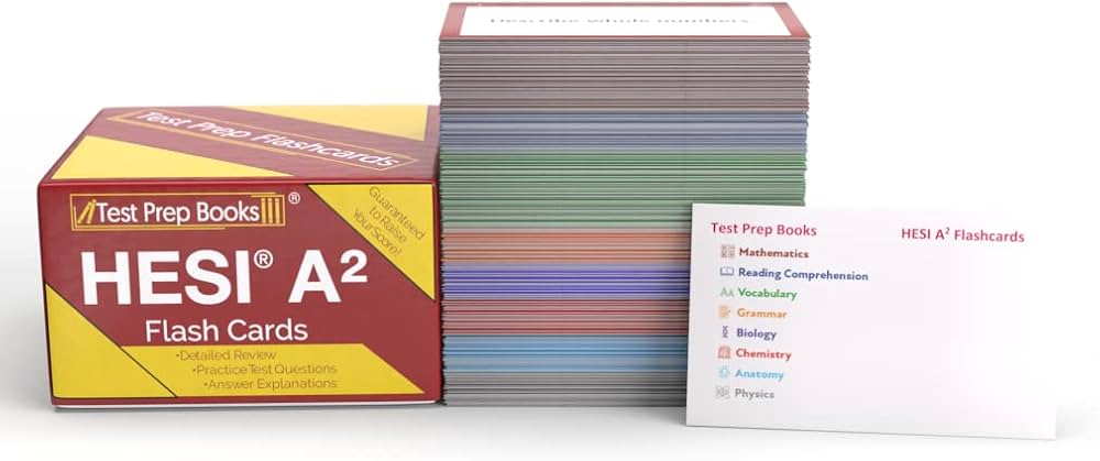 Amazon.com: HESI A2 Study Cards: HESI A2 Review Prep 2023-2024 for ...