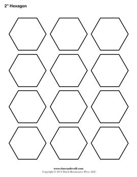 Blank Hexagon Templates | Printable Hexagon Shape PDFs