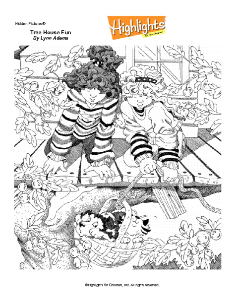 printable hidden pictures by highlights