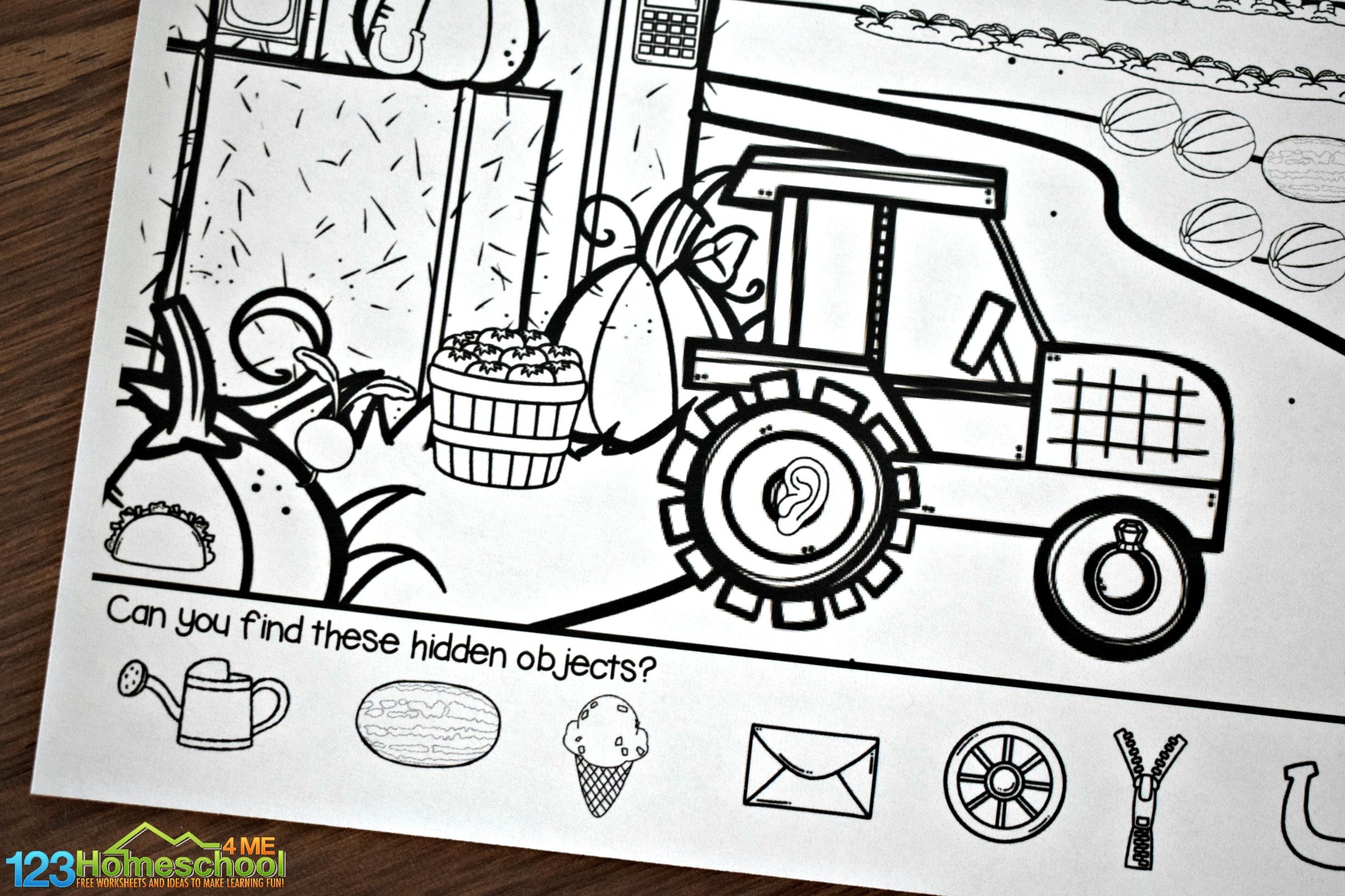 printable hidden pictures for 1st grade