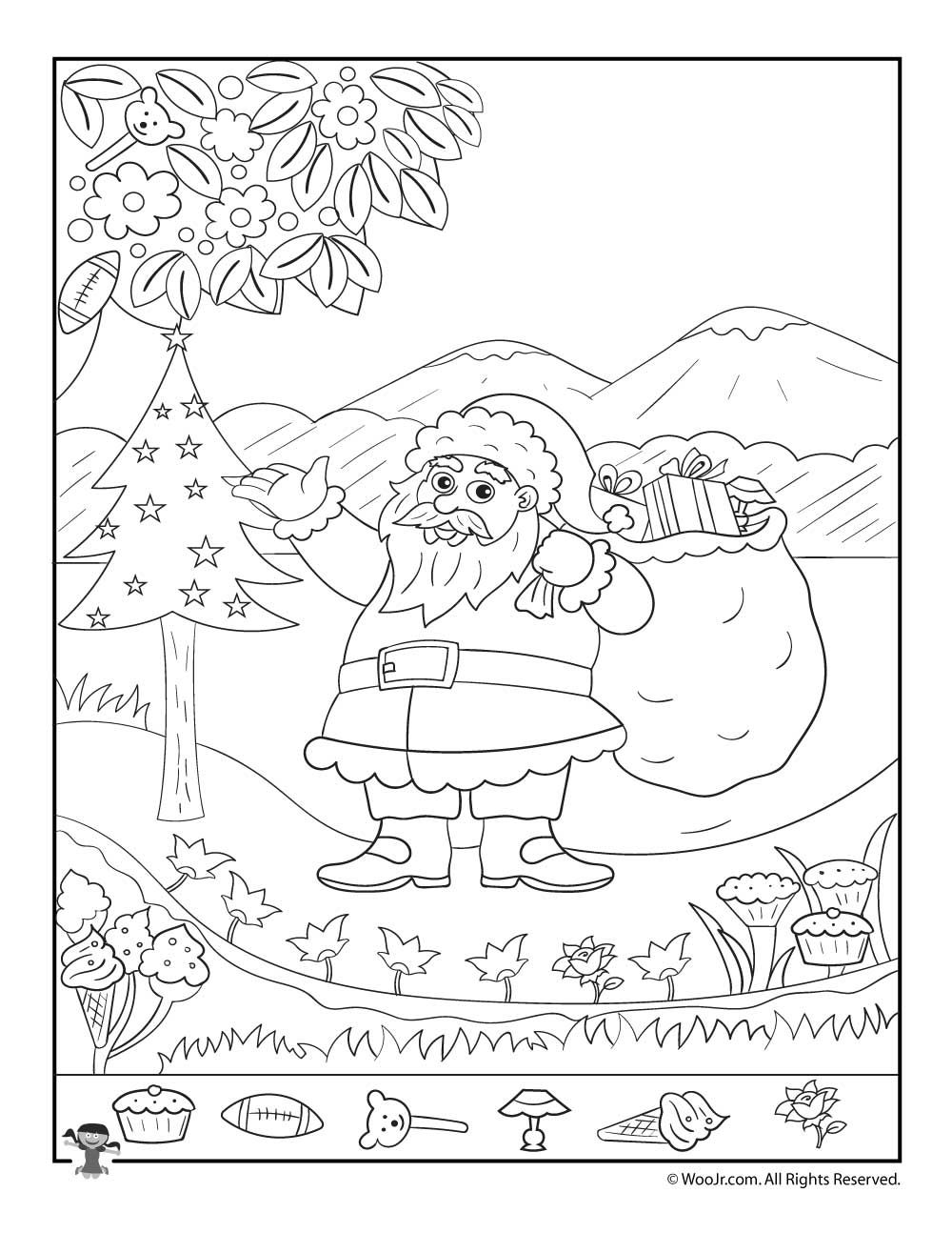 printable hidden pictures for christmas