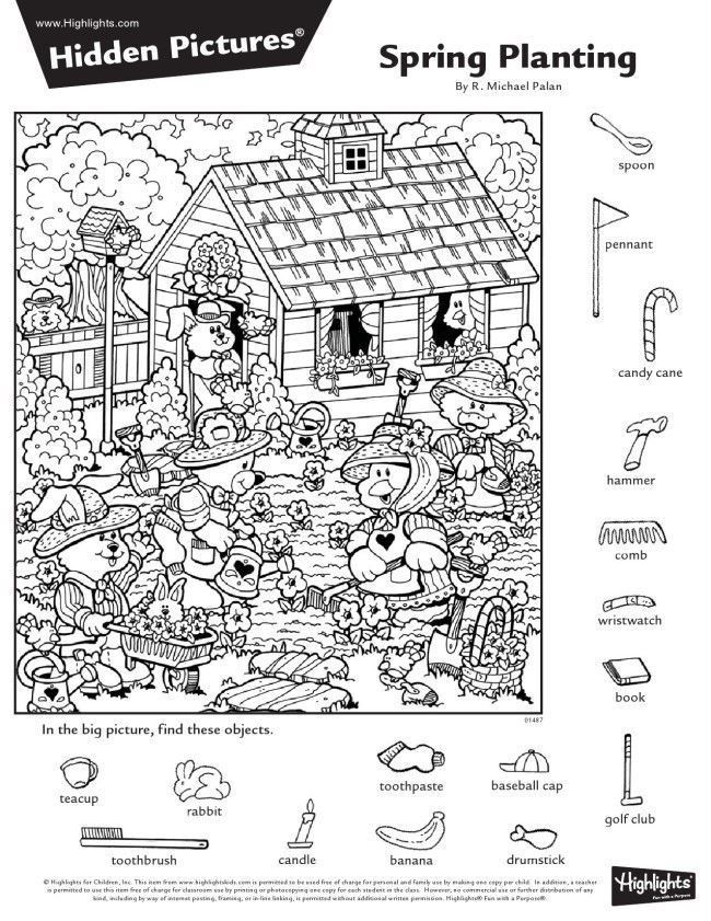 printable hidden pictures from highlights