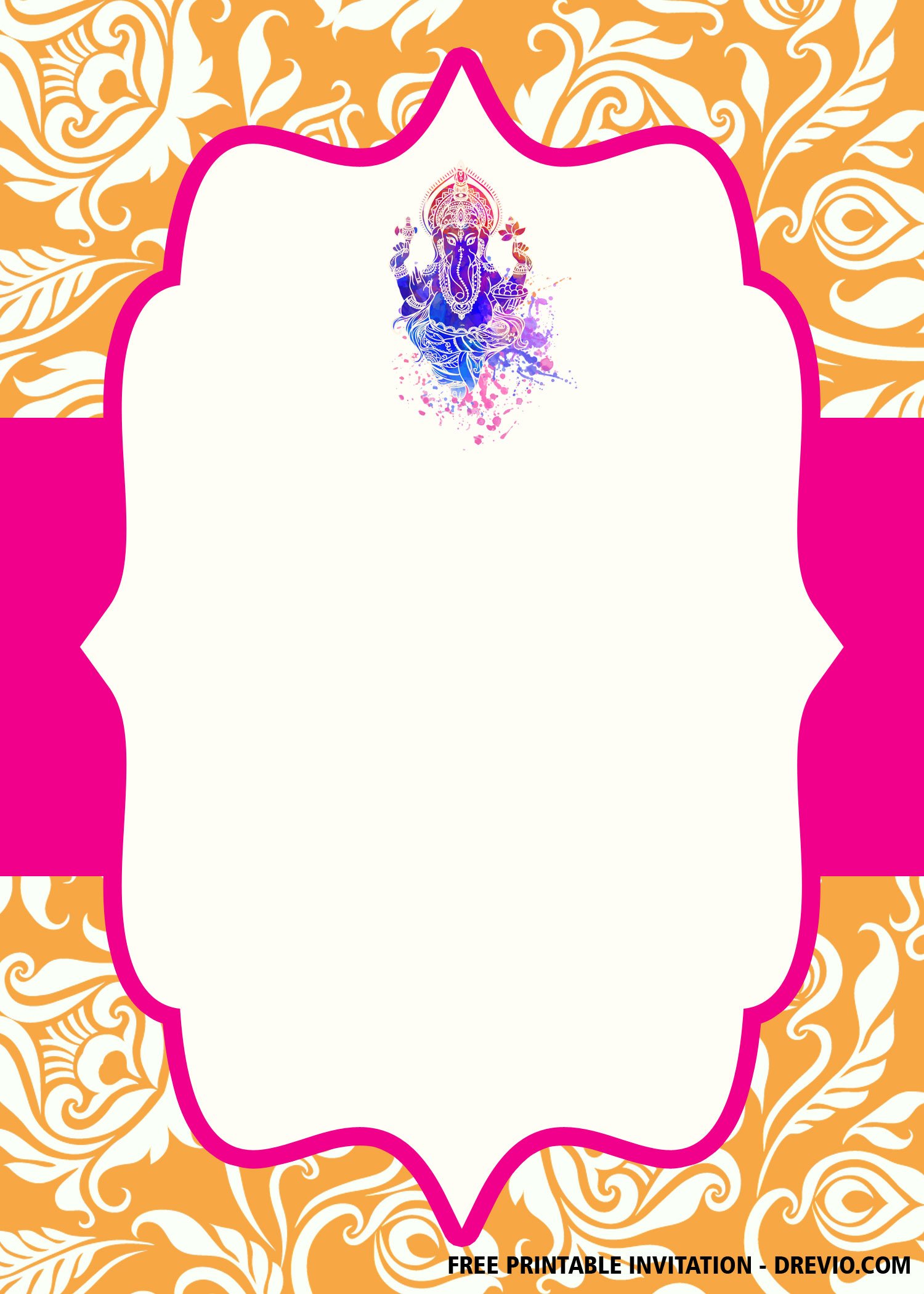 FREE Ganesha Wedding Invitation Templates - Download Hundreds FREE ...