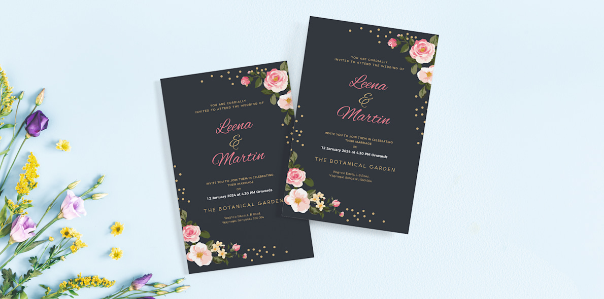 Print Custom Wedding, Marriage, and Shaadi Invitation Cards Online ...