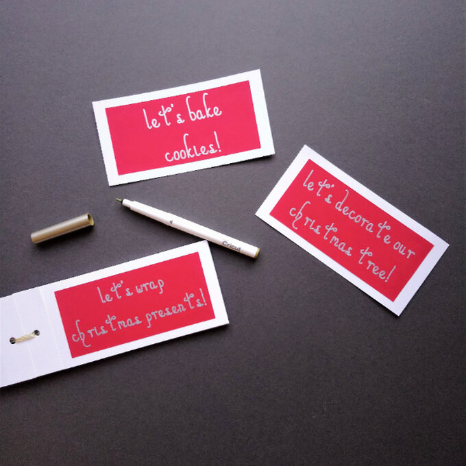 Cricut: How To Make a Christmas Coupon Book | Hobbycraft