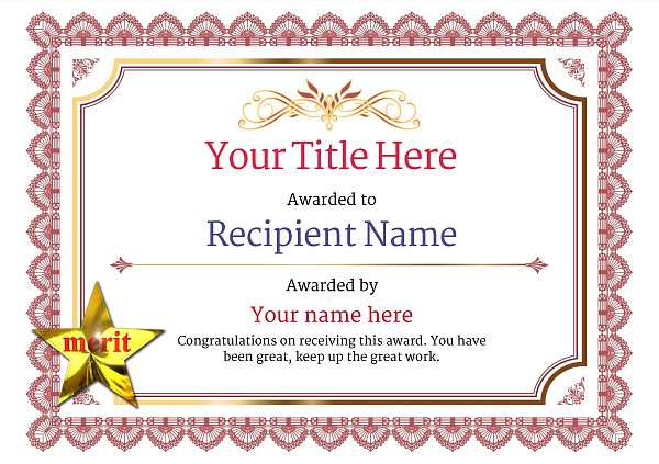 Free Hockey Certificate templates - Add Printable Badges &   Medals