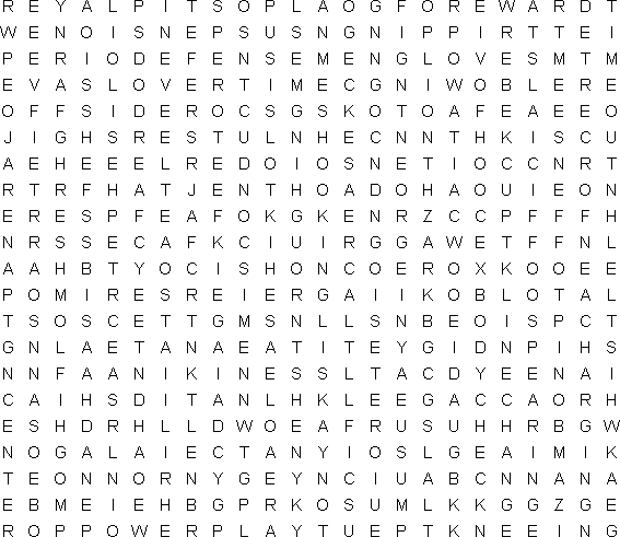printable hockey puzzles