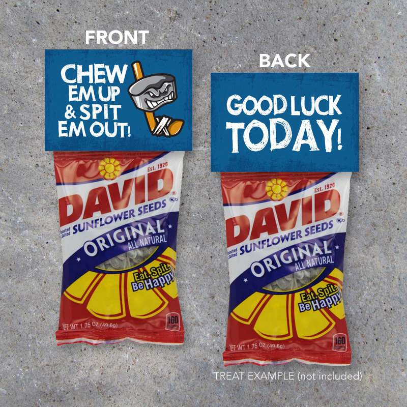 Hockey Chew Em Up Treat Toppers - Printable Instant Download ...