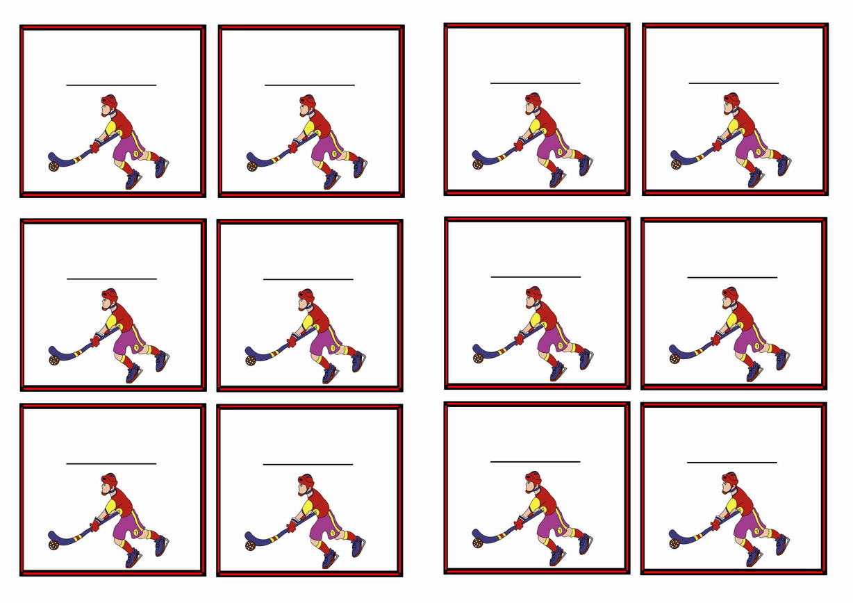 printable hockey tags