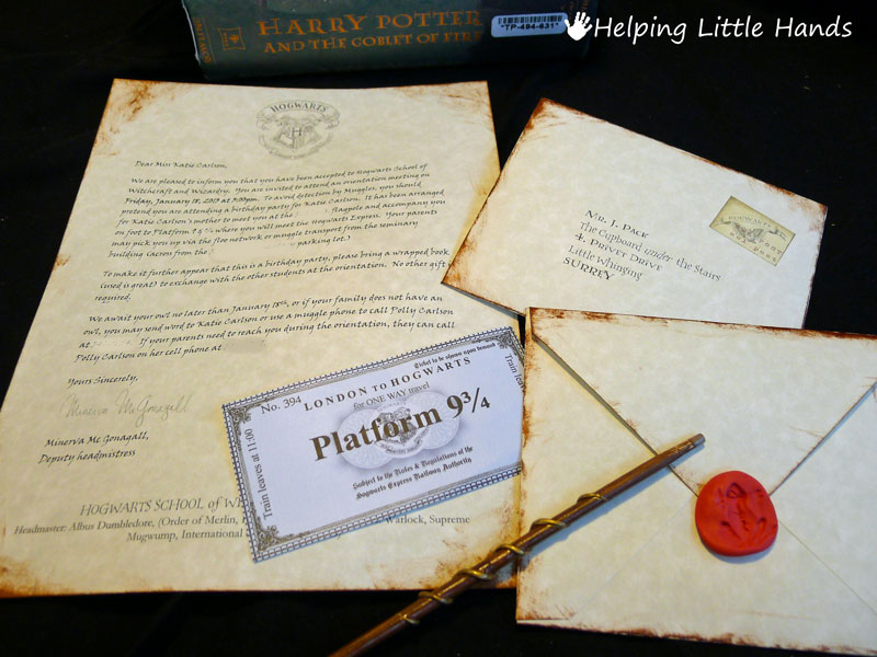 Pieces by Polly: Printable Hogwarts Acceptance Letters (or Harry ...