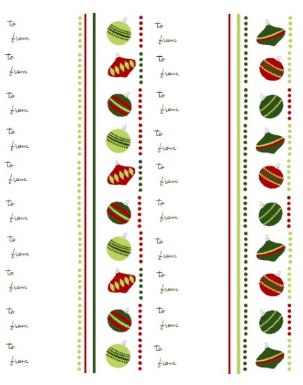 Holiday Labels - Holiday Label Templates Free Printable