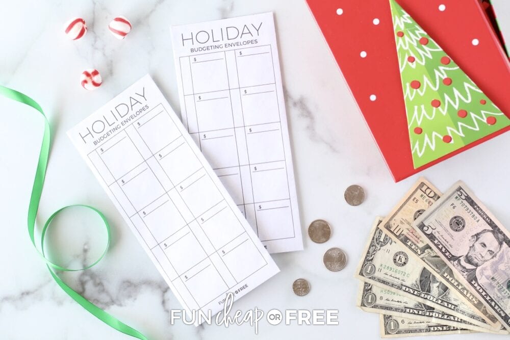 Holiday Budget Tracker Envelopes - Fun Cheap or Free