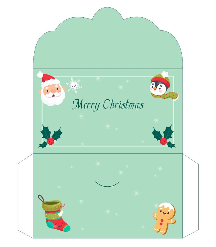 printable holiday envelopes
