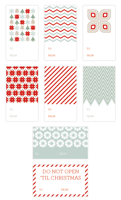 printable holiday gift tags template