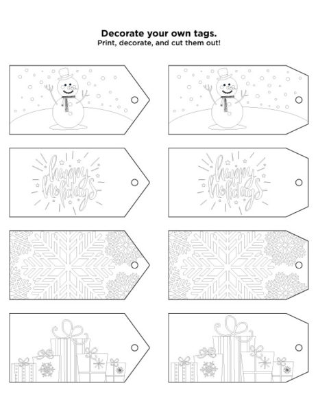 Personalized Holiday Gift Tag Template | La Petite Academy