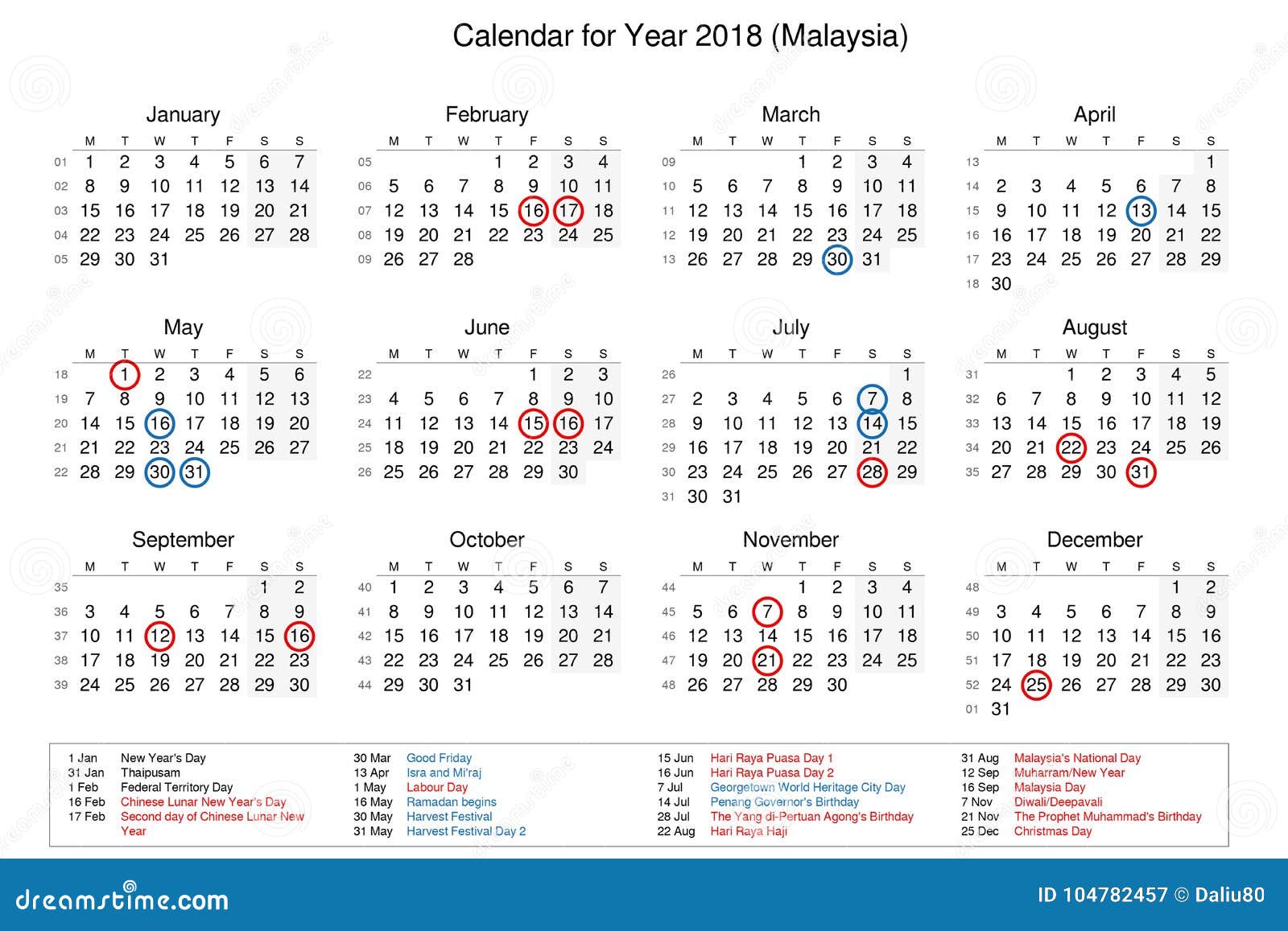 2018 Holiday Checklist &  Calendar - creatingmaryshome.com
