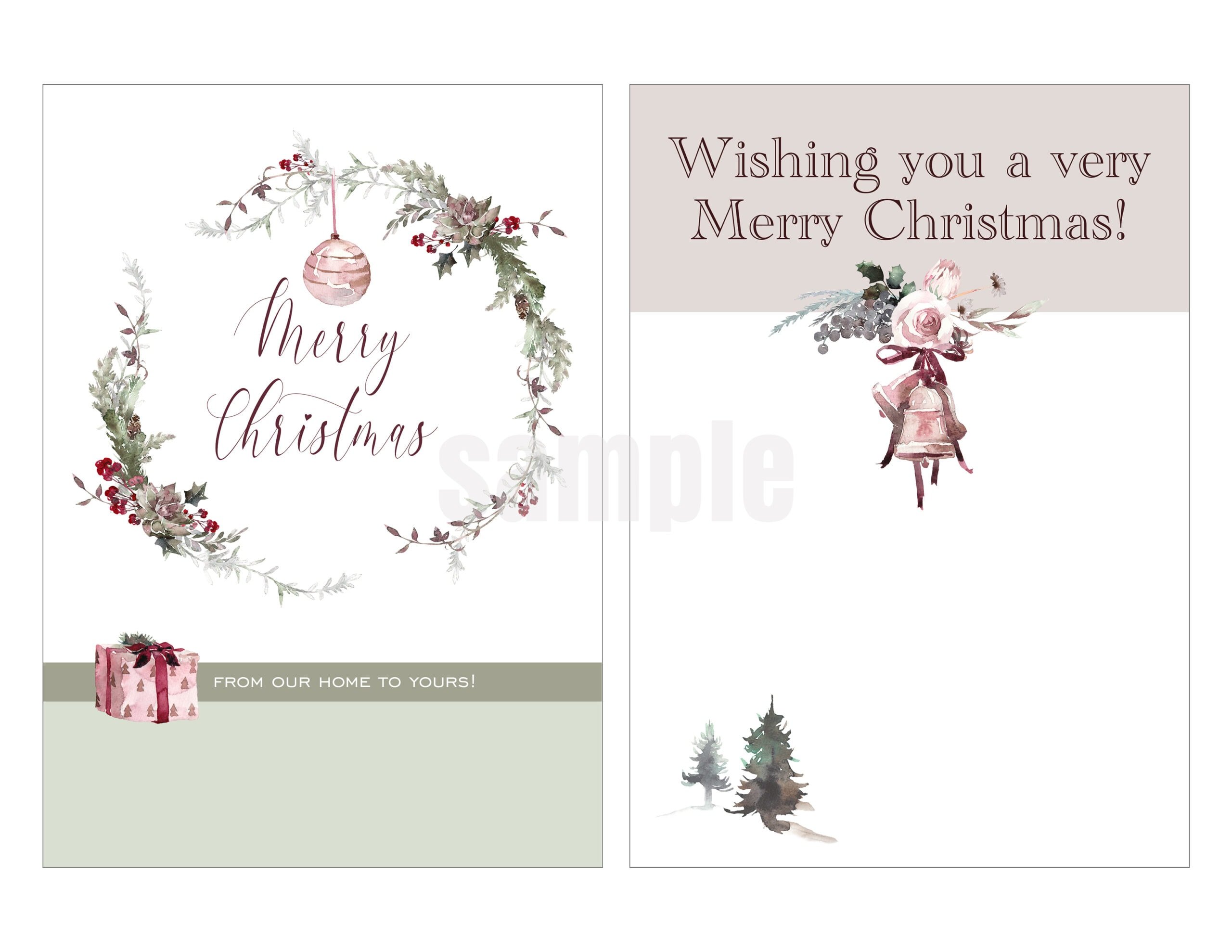 Best Free Printable Holiday Greeting Card Templates