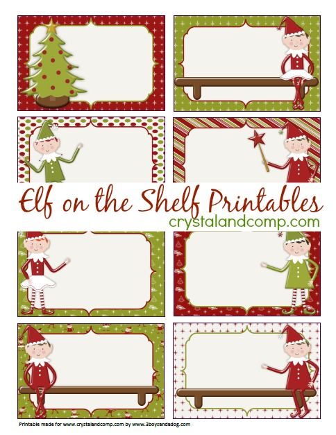 Elf on the Shelf Printables