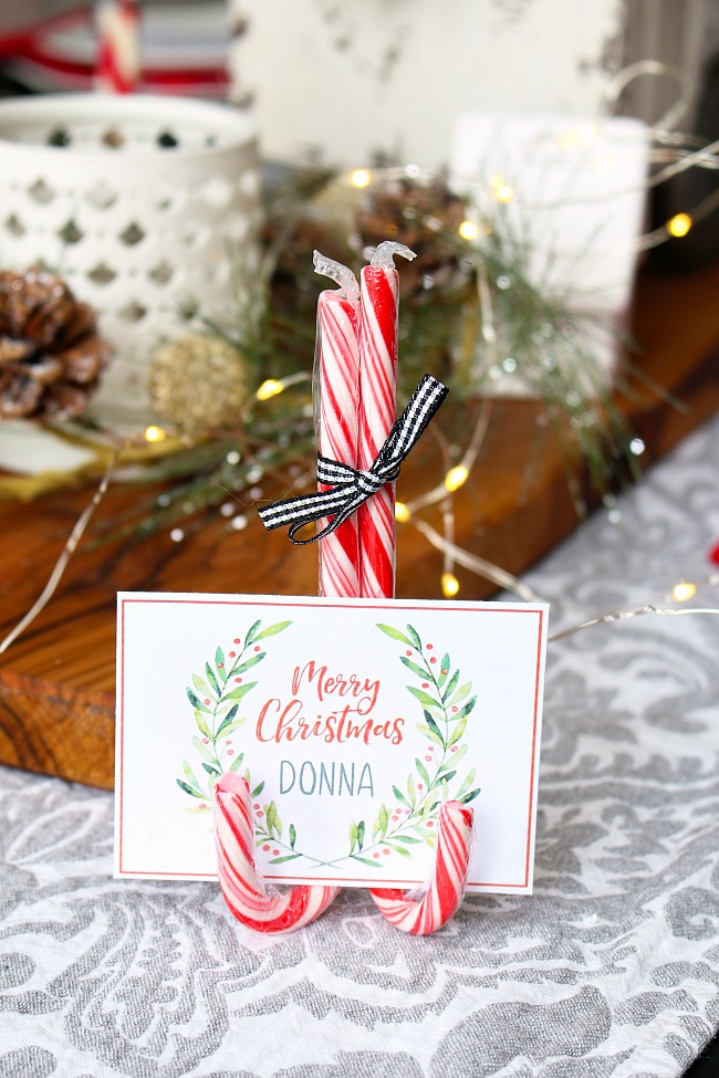 printable holiday place cards