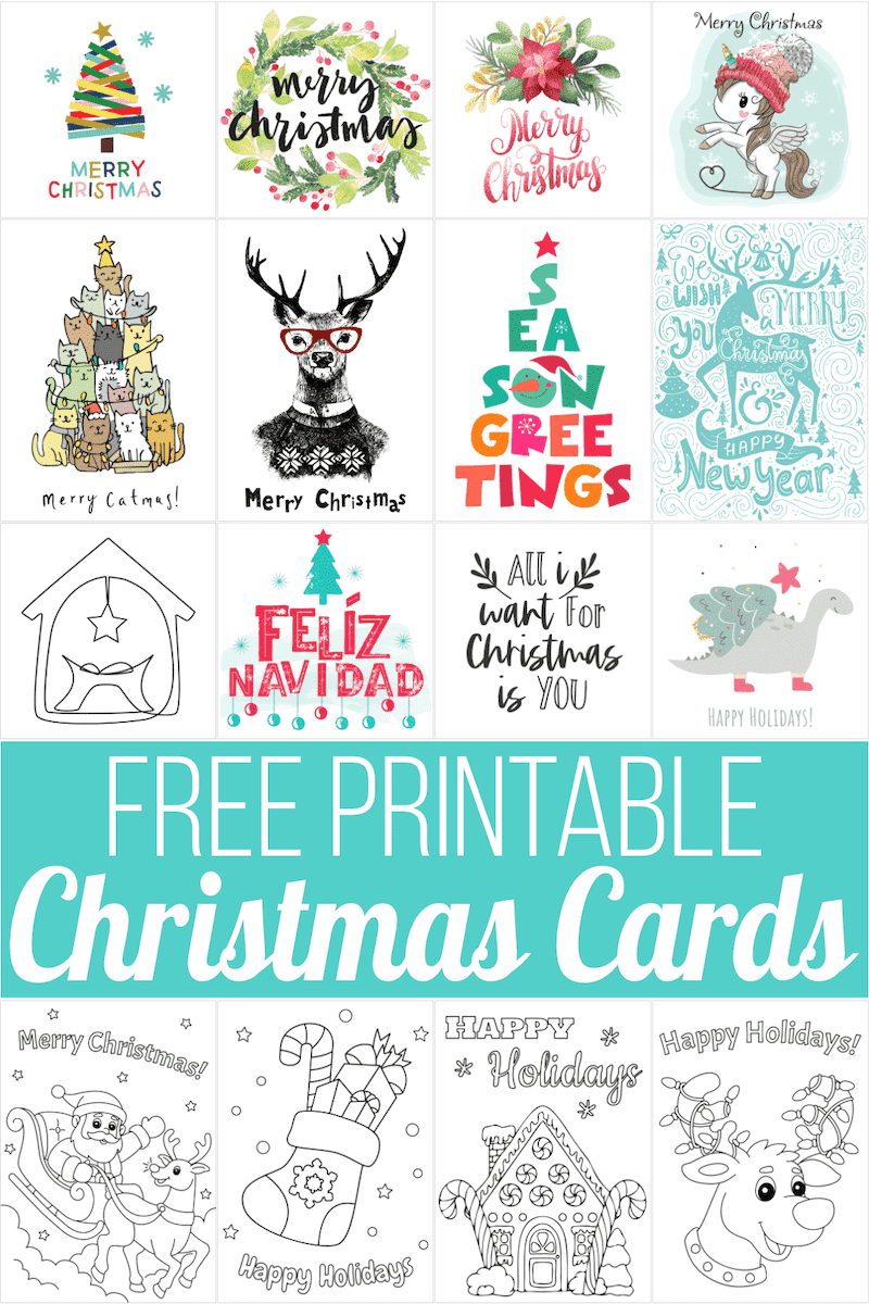 160 Free Printable Christmas Cards for 2024