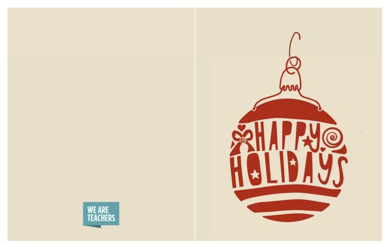 printable holiday postcards