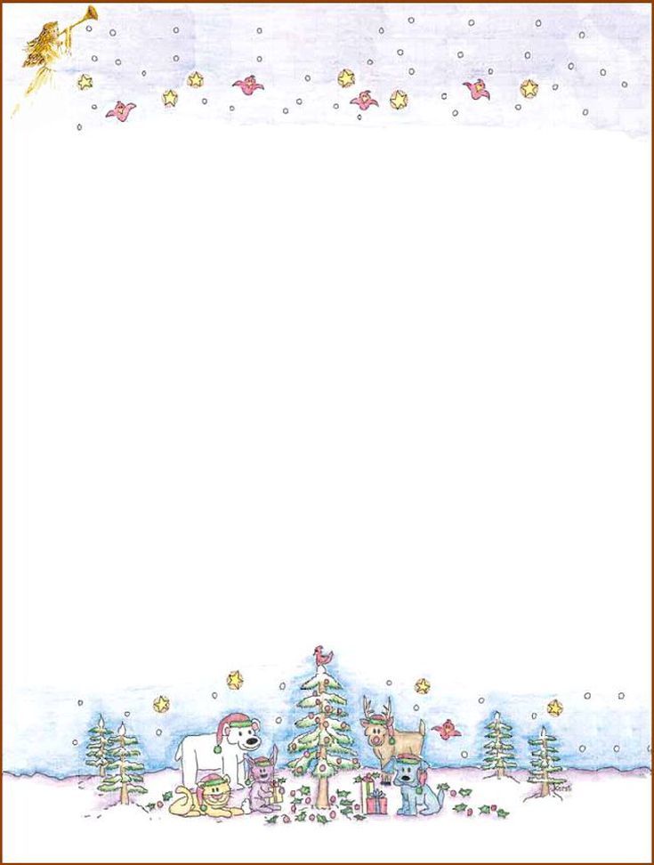 Printable Christmas Stationery to Use for the Holidays