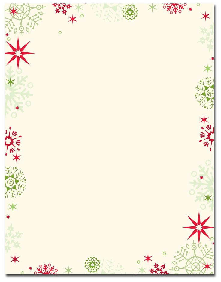 Free Printable Christmas Stationery Christmas Stationery Red ...
