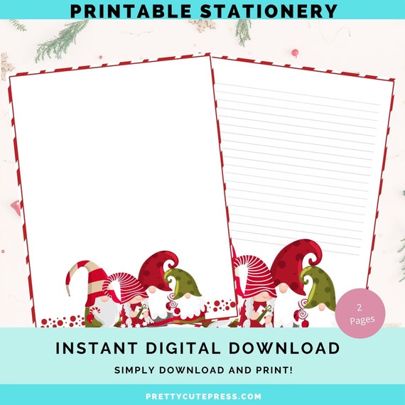 printable holiday stationery