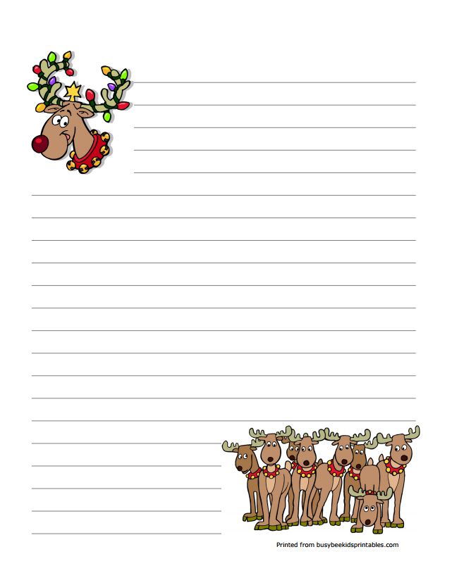 Free Christmas Stationery and Letterheads to Print