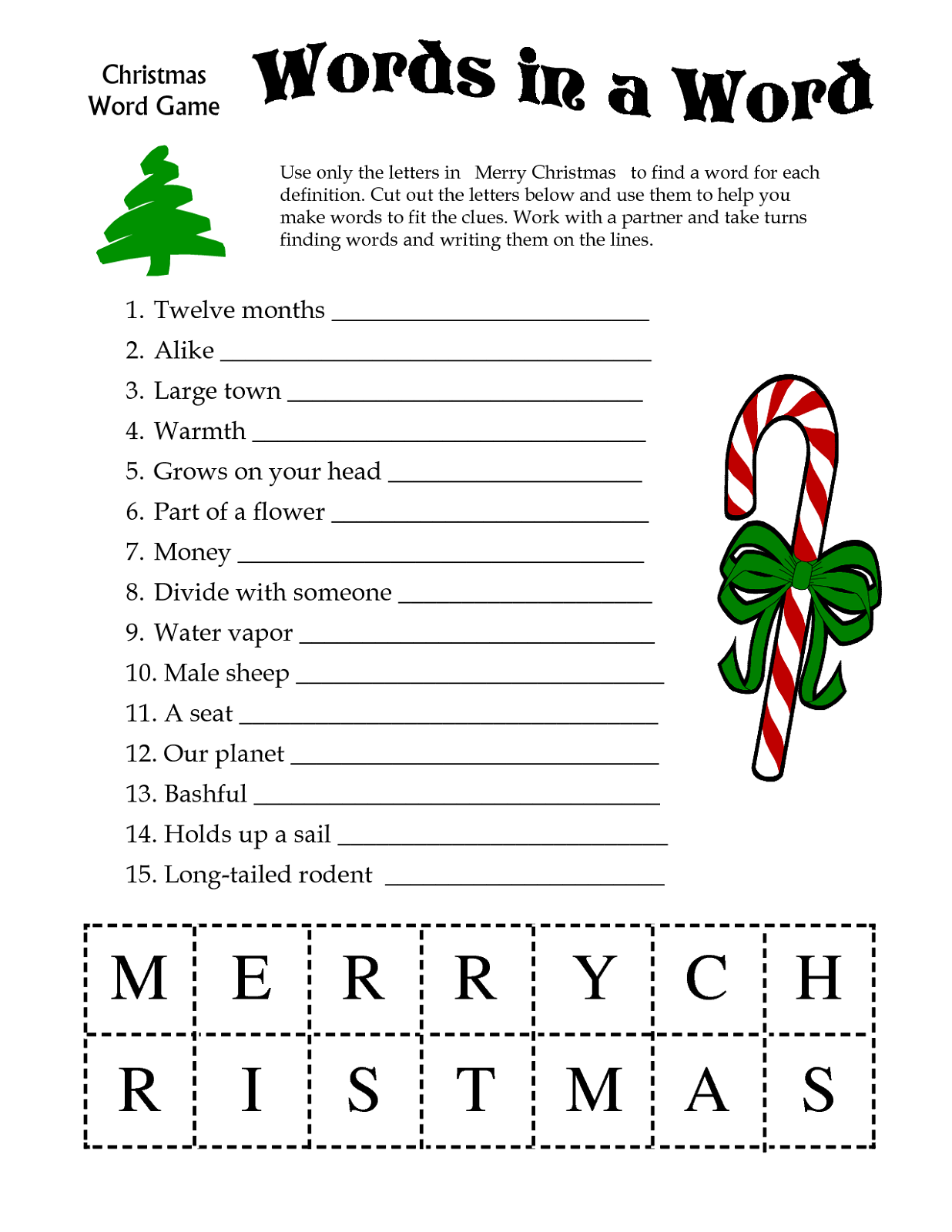Free Printable Games for Adults
