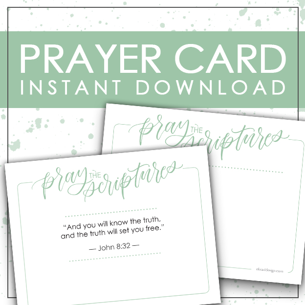 Elizabeth Denniston Design | Free Printable Prayer Cards