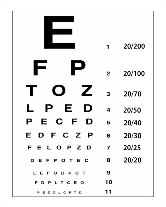 printable home eye chart