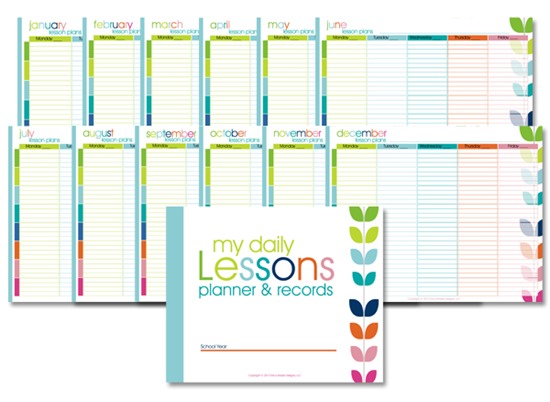 Non-Dated Lesson Planner - Colorful PDF [lp_color] - $10.00 ...