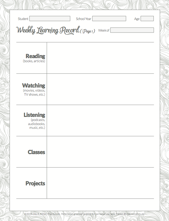 printable homeschool planner 2018