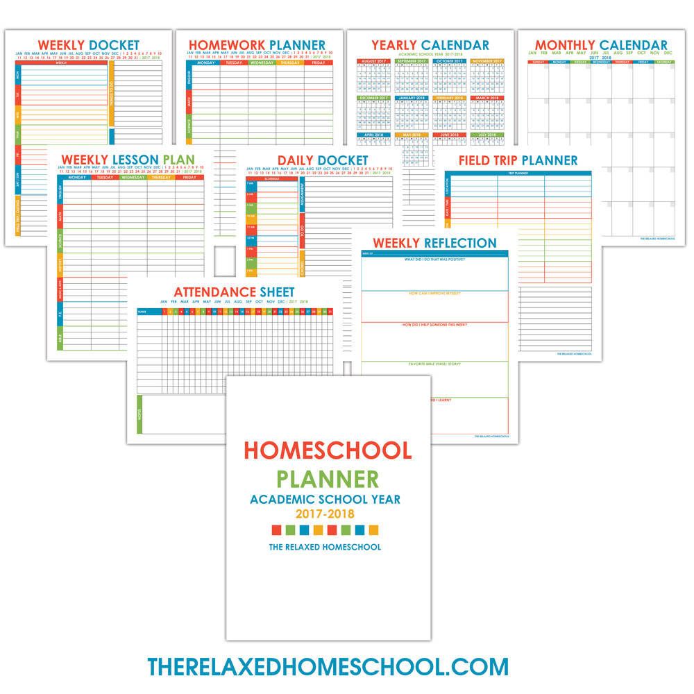 Free Homeschool Planner (2017-2018) - Thrifty Homeschoolers