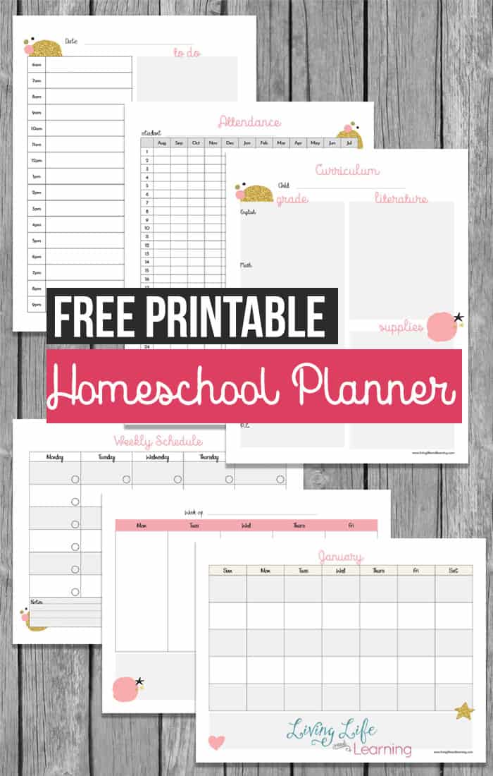 printable homeschool planner 2018