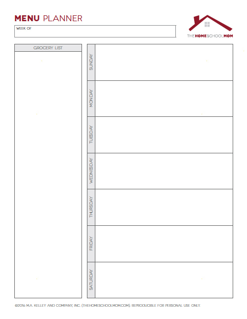 Printable Homeschool &  Household Planner Pages - TheHomeSchoolMom
