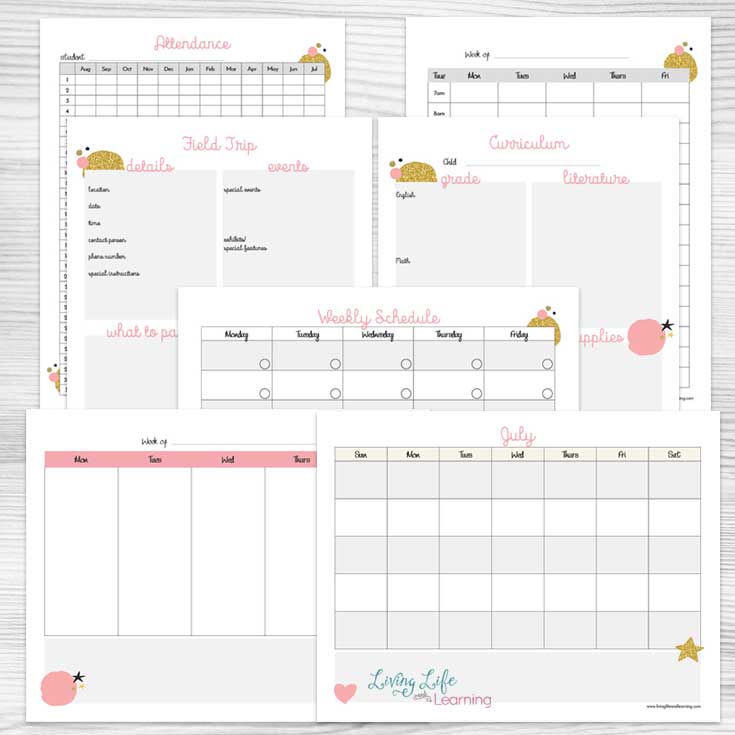printable homeschool planner 2018