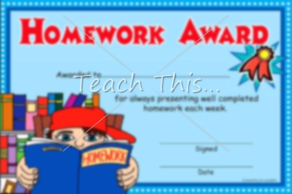 Homework Award