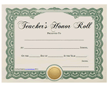 AB Honor Roll Certificate - Jones School Supply