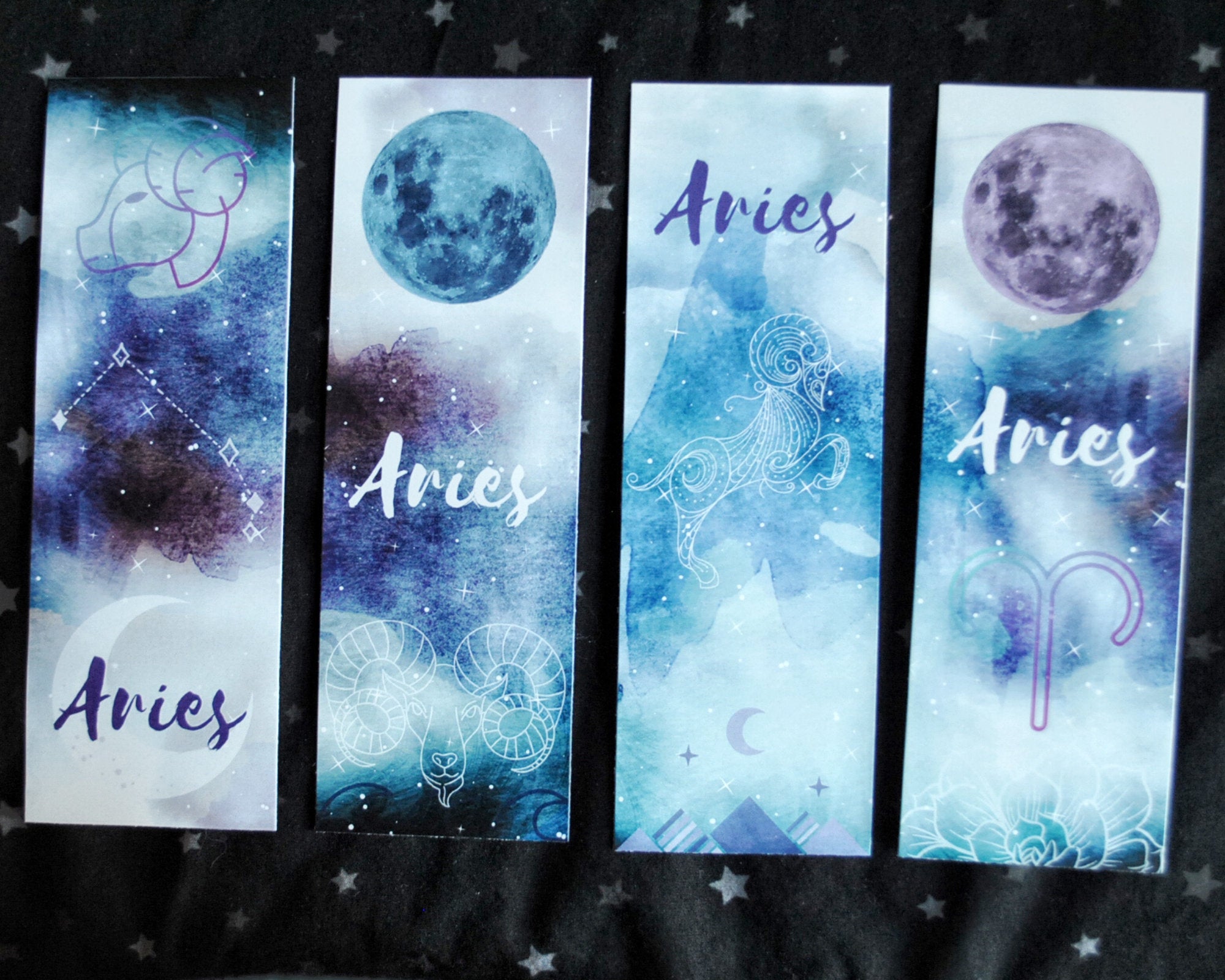 Printable Aries Zodiac Bookmarks