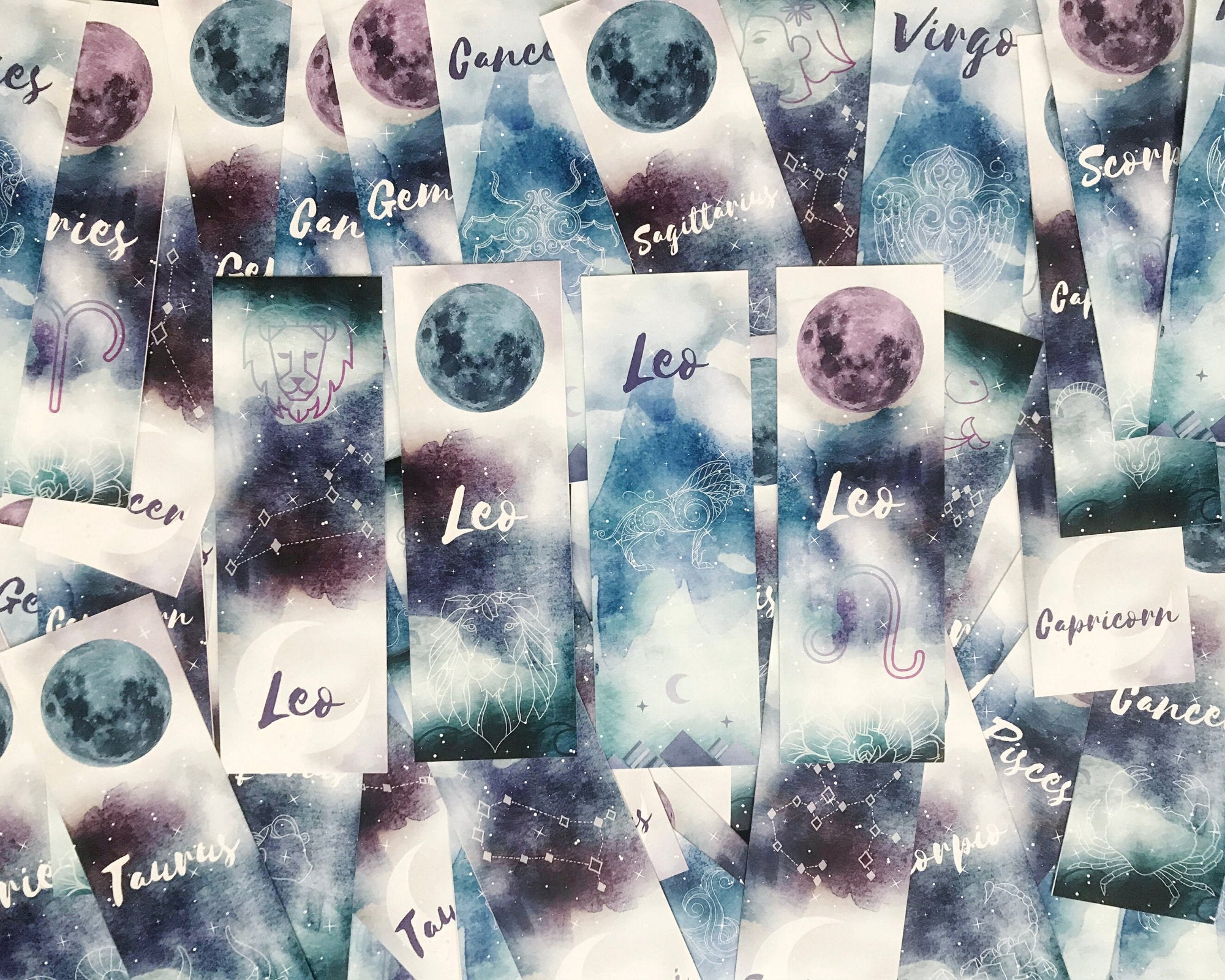 Printable Virgo Zodiac Bookmarks
